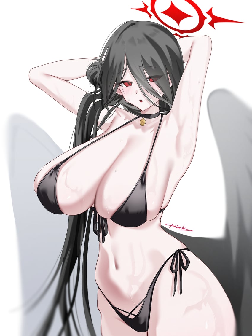 hasumi (blue archive) drawn by sanzakasun
