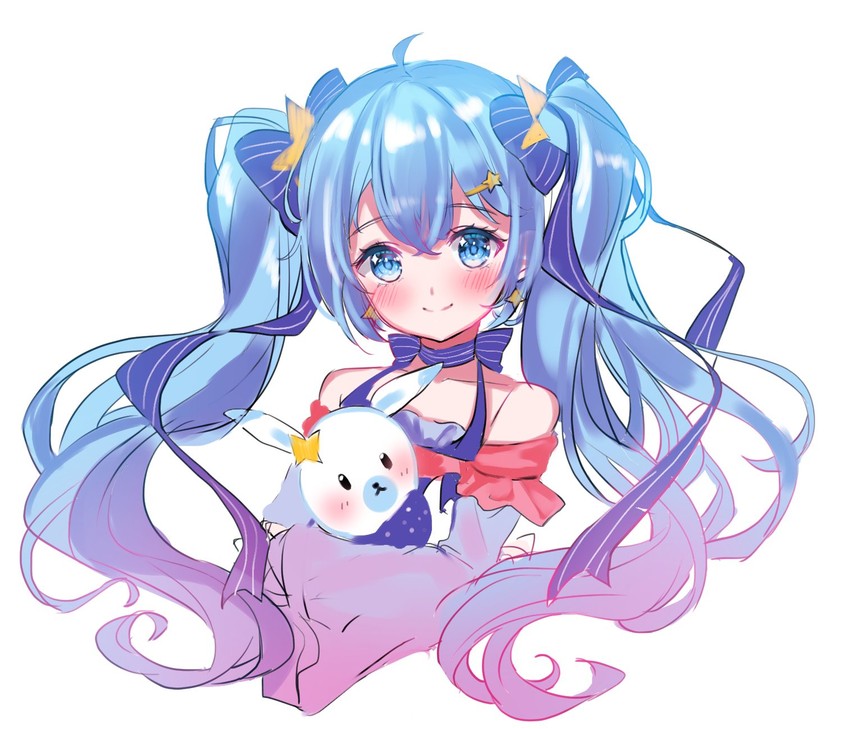 hatsune miku, yuki miku, and rabbit yukine (vocaloid) drawn by taru_7252