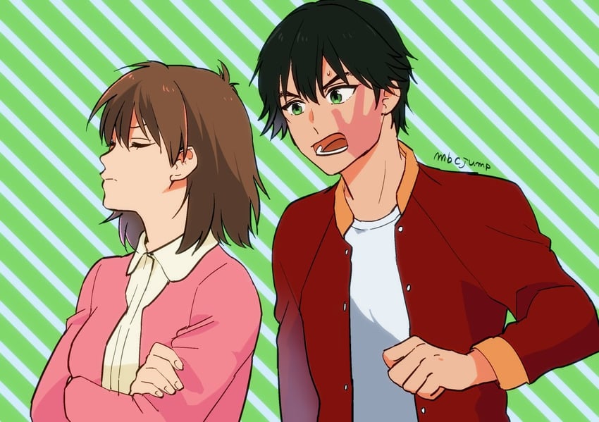 urameshi yusuke and yukimura keiko (yu yu hakusho) drawn by mabca