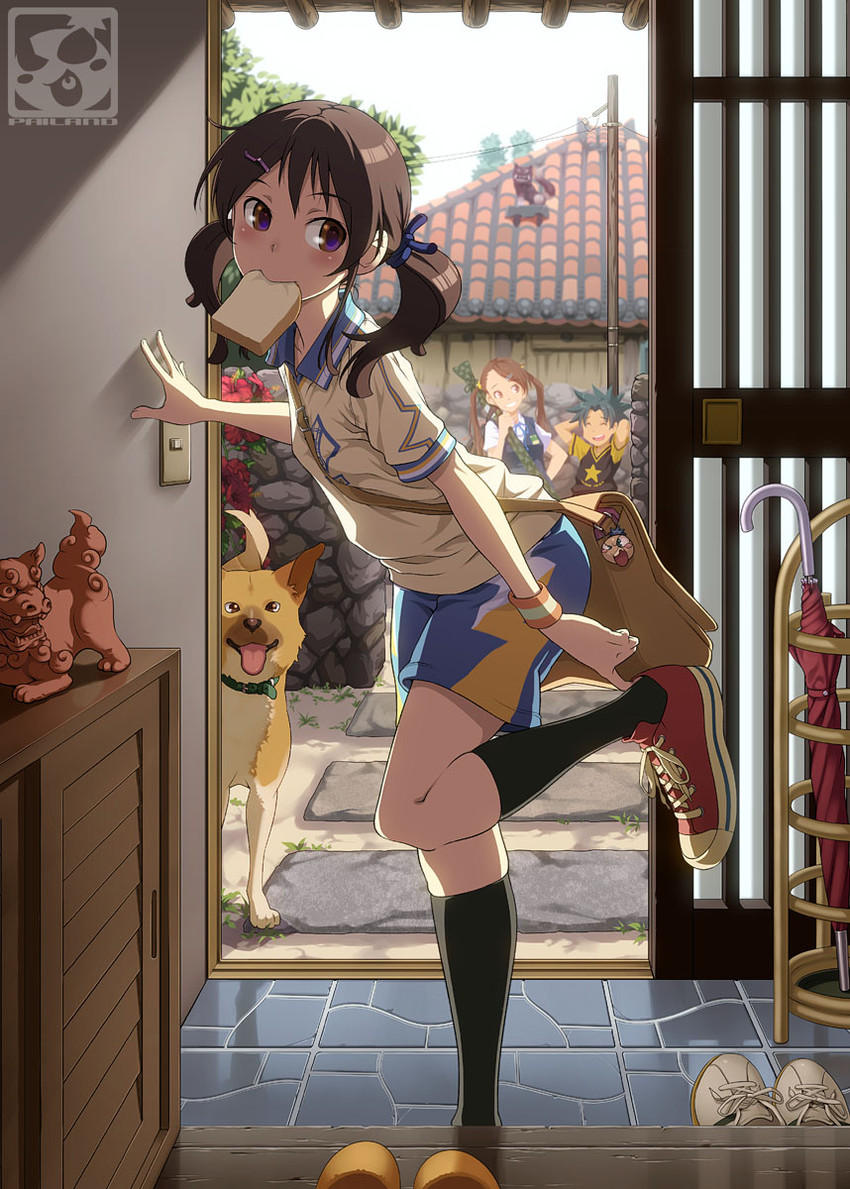 aoi sora and aoi daichi (original) drawn by pairan