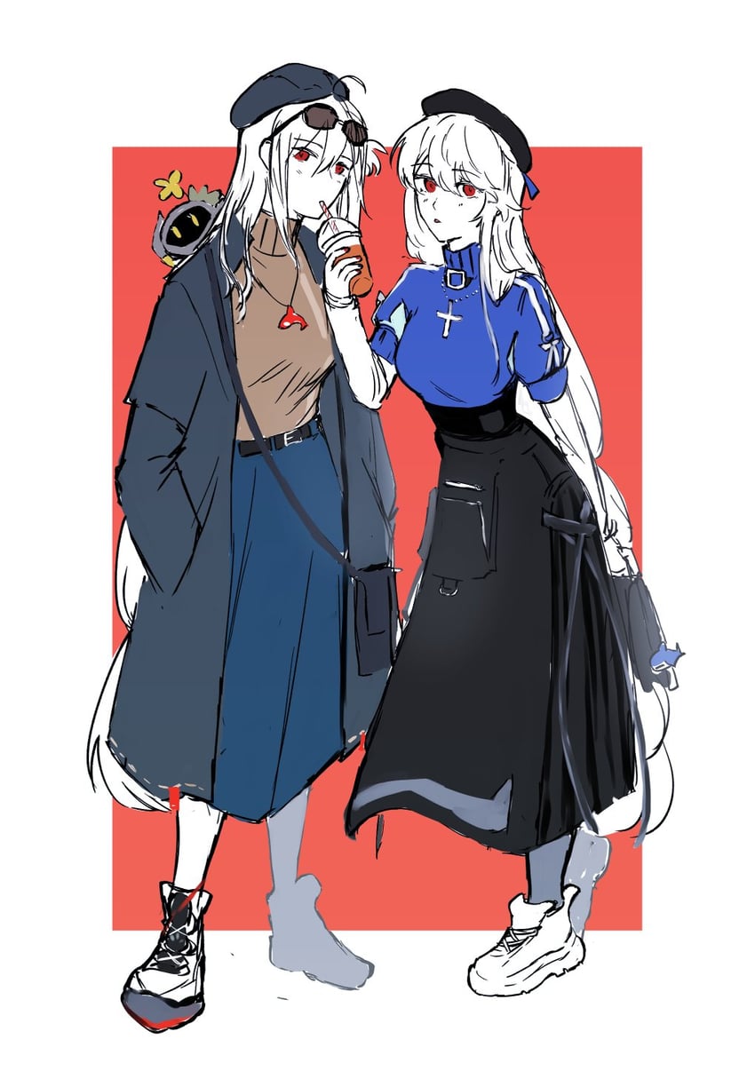 skadi, specter, and domesticated metal crab (arknights and 1 more) drawn by wandering_sarkaz