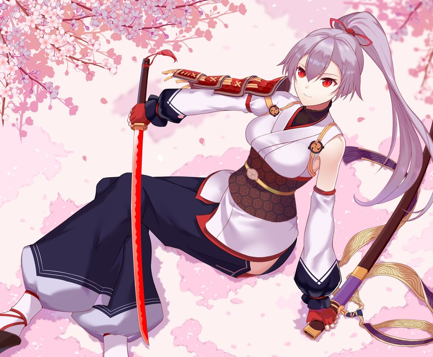 tomoe gozen (fate and 1 more) drawn by justice_kidd