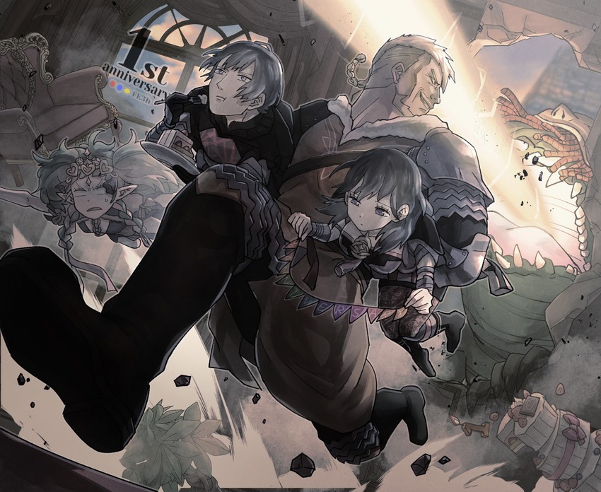 female byleth, male byleth, sothis, and jeralt reus eisner (fire emblem and 1 more) drawn by korokoro_daigorou