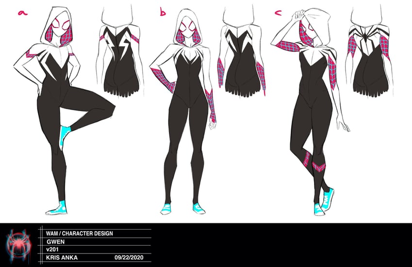 spider-gwen and gwen stacy (marvel and 3 more) drawn by kris_anka