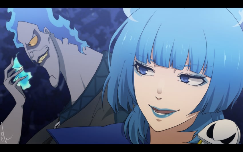ms. hades and hades (disneyland and 1 more) drawn by okoge1138