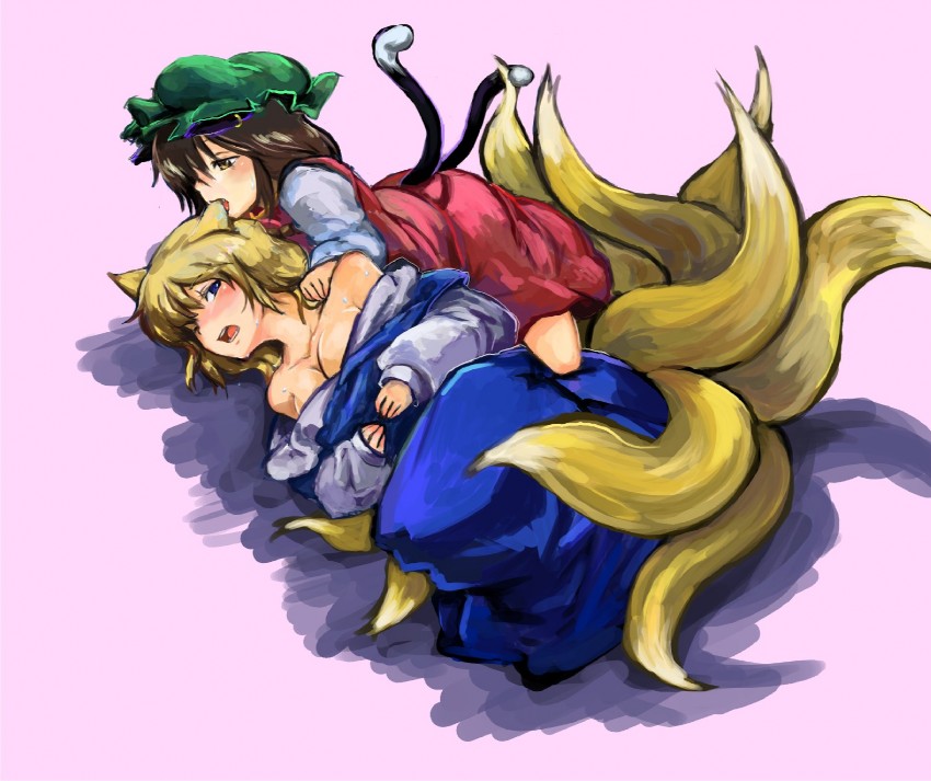 yakumo ran and chen (touhou) drawn by rotan