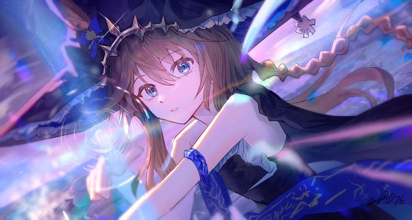 amiya (arknights and 1 more) drawn by saraph_se_la