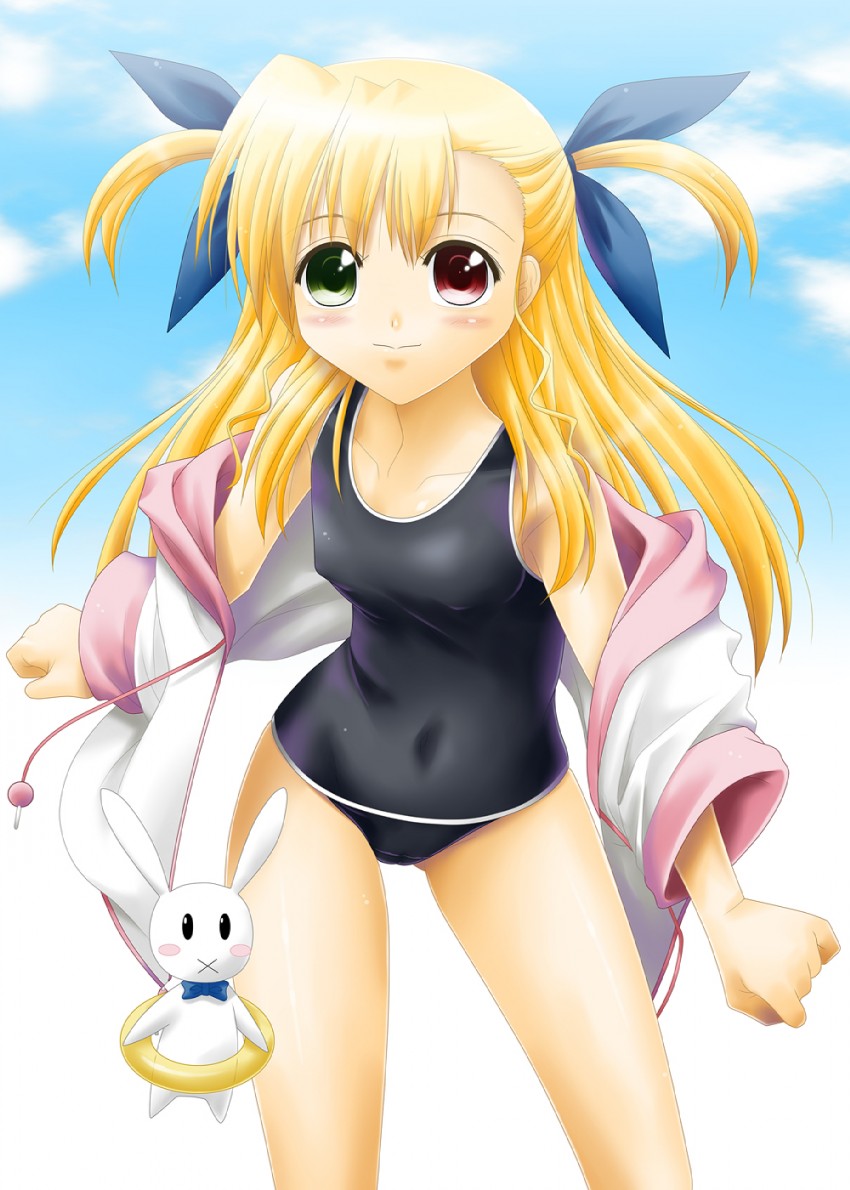 vivio and sacred heart (lyrical nanoha and 2 more) drawn by ayato
