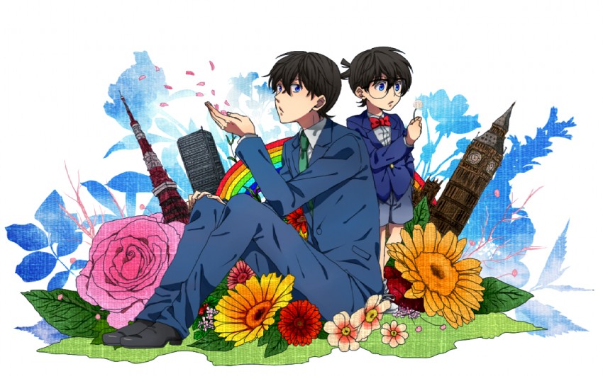 edogawa conan and kudou shin'ichi (meitantei conan) drawn by ro_k_ko_tsu
