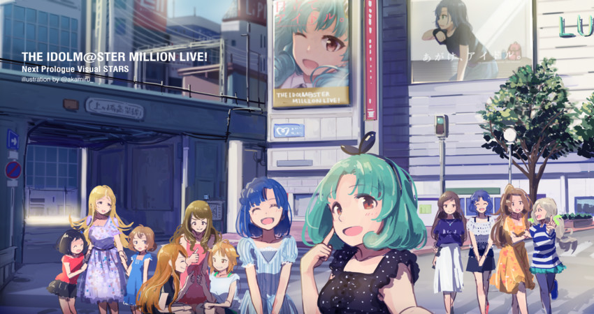 suou momoko, kitazawa shiho, nanao yuriko, toyokawa fuka, tokoro megumi, and 6 more (idolmaster and 1 more) drawn by hinoshita_akame