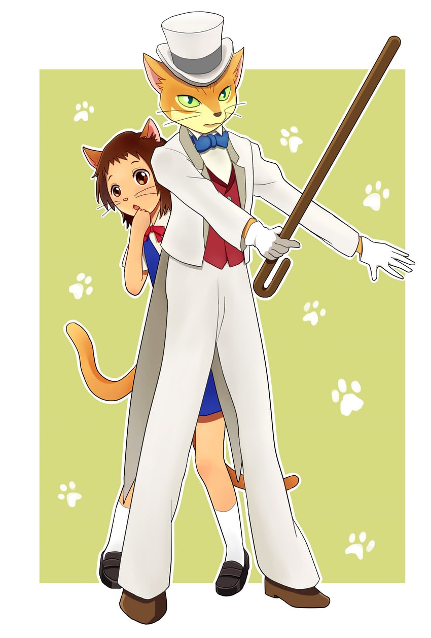 the baron and yoshioka haru (neko no ongaeshi) drawn by ka-mw