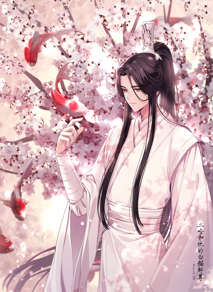 chu wanning (erha he ta de bai mao shizun) drawn by lem_tea