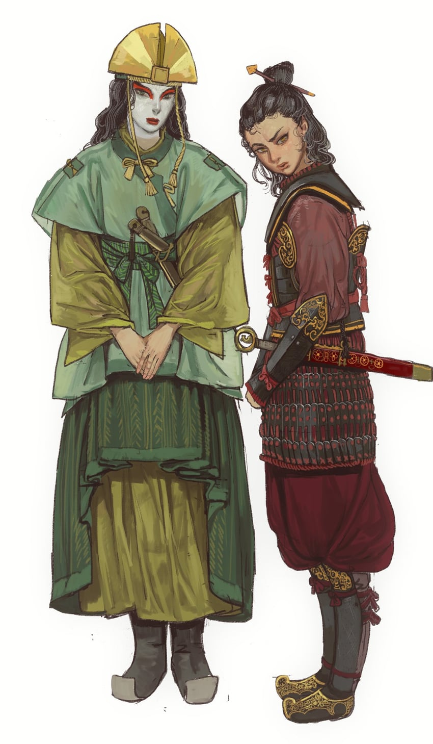 kyoshi and rangi (avatar legends and 1 more) drawn by mossacannibalis