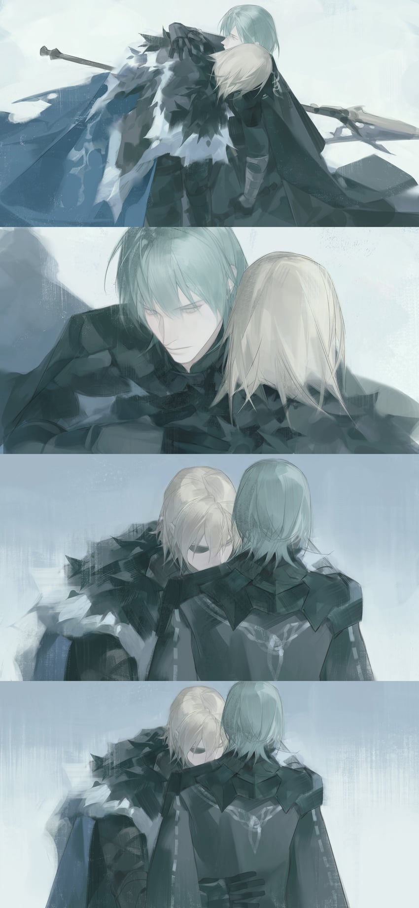 dimitri alexandre blaiddyd and male byleth (fire emblem and 1 more) drawn by lynnn28208524