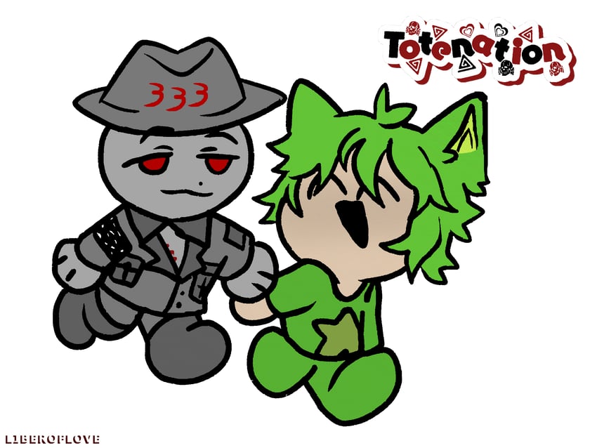 drill sgt grey and gnarko (original) drawn by liberoflove