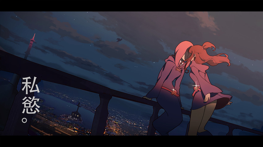 kagari atsuko and sucy manbavaran (little witch academia) drawn by waterkuma