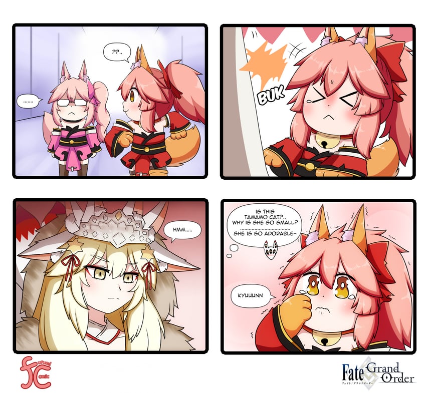 tamamo, tamamo cat, and koyanskaya (fate and 1 more) drawn by keita_naruzawa