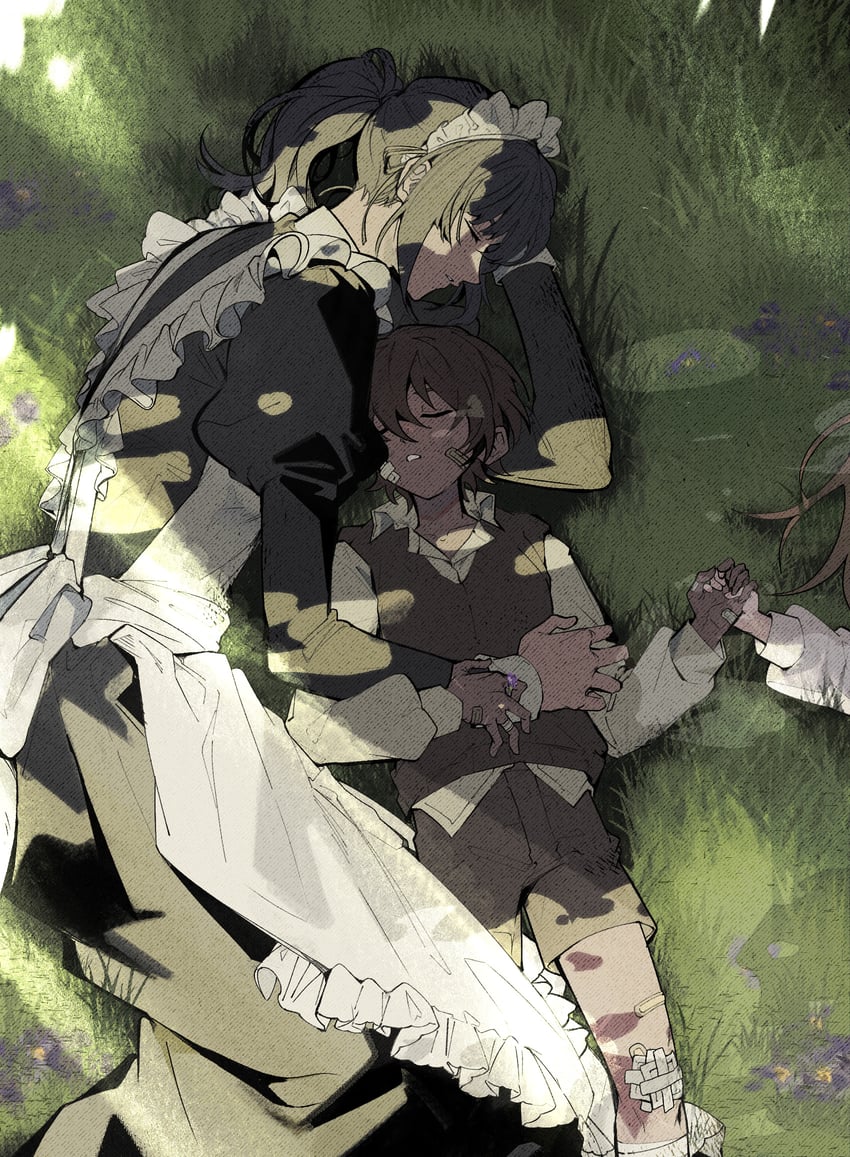 ryoshu, heathcliff, and catherine (project moon and 1 more) drawn by meatpie72