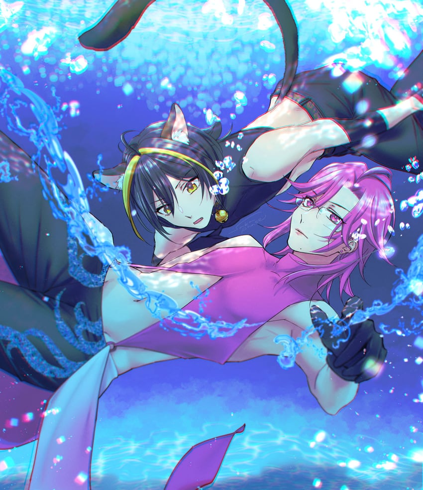 yoyogi shizuka and shibuya aoi (tokyo mew mew and 1 more) drawn by hira_kawae