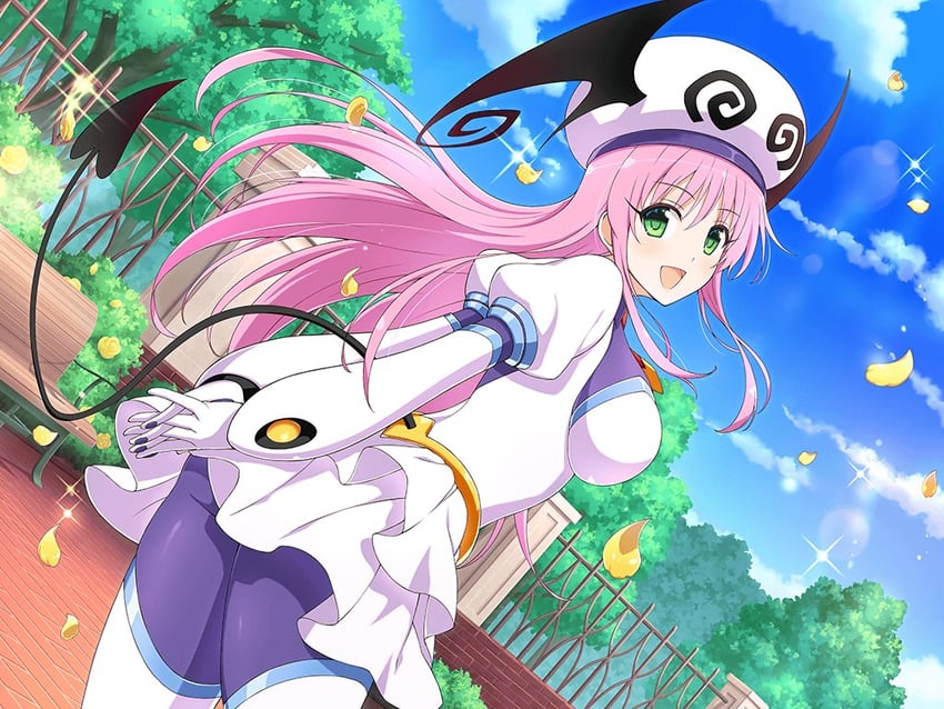 lala satalin deviluke and peke (senran kagura and 3 more) drawn by yaegashi_nan