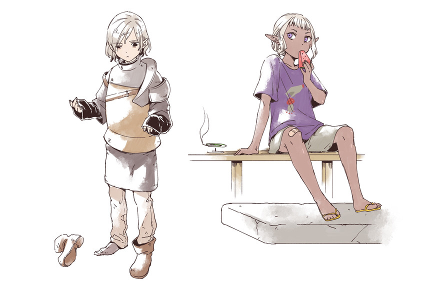 mithrun, kabru, and thistle (dungeon meshi) drawn by jack_(haist)