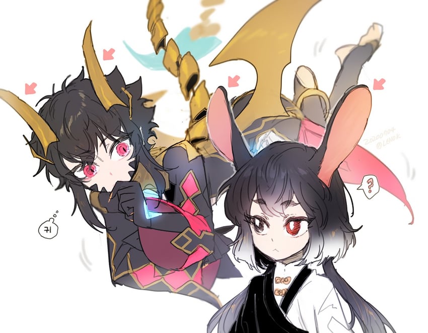 nine and mei ling qiao (lord of heroes) drawn by leeee_ro