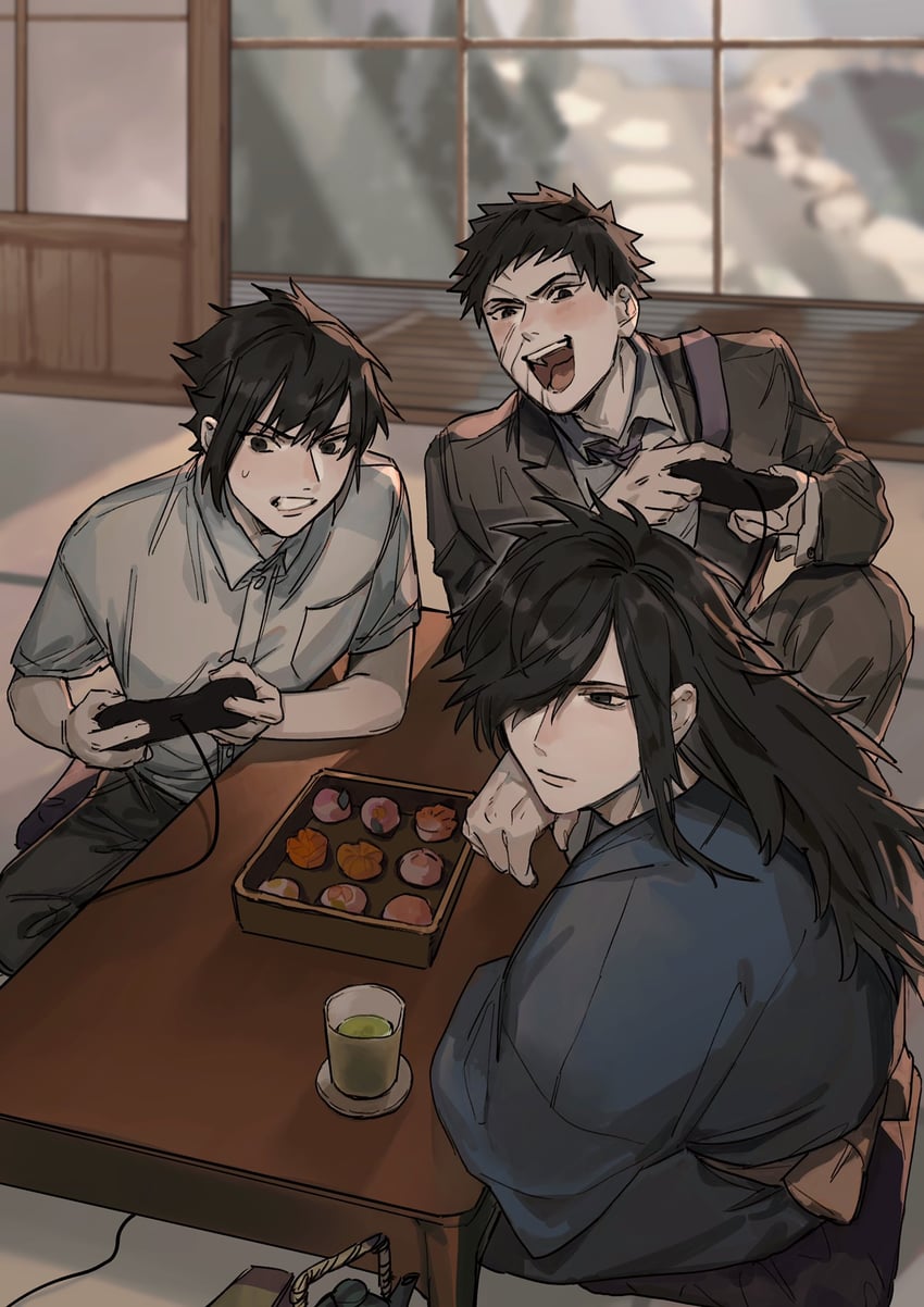 uchiha sasuke, uchiha obito, and uchiha madara (naruto and 1 more) drawn by passion07253741