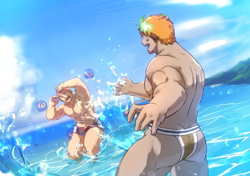 wakan tanka and tamamura gunzo (tokyo afterschool summoners) drawn by katoributa_a