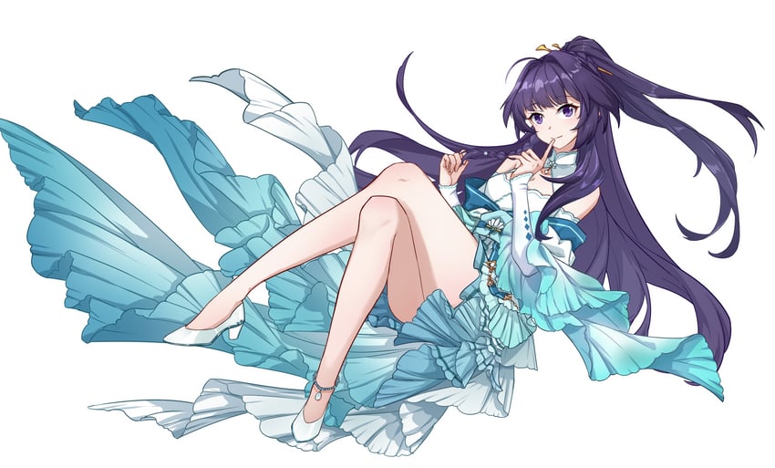 raiden mei (honkai and 1 more) drawn by ye_hua_bai_liu