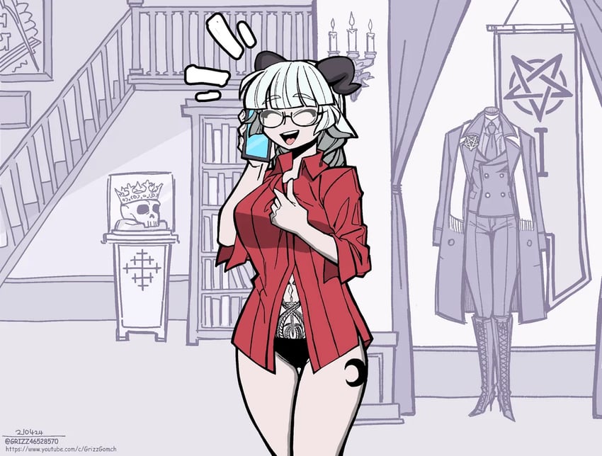baphomet (original and 1 more) drawn by grizz