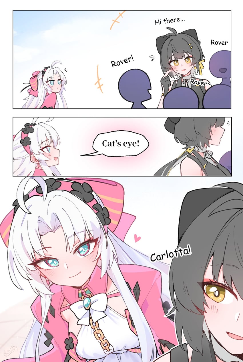 rover, female rover, and carlotta (wuthering waves) drawn by starblame