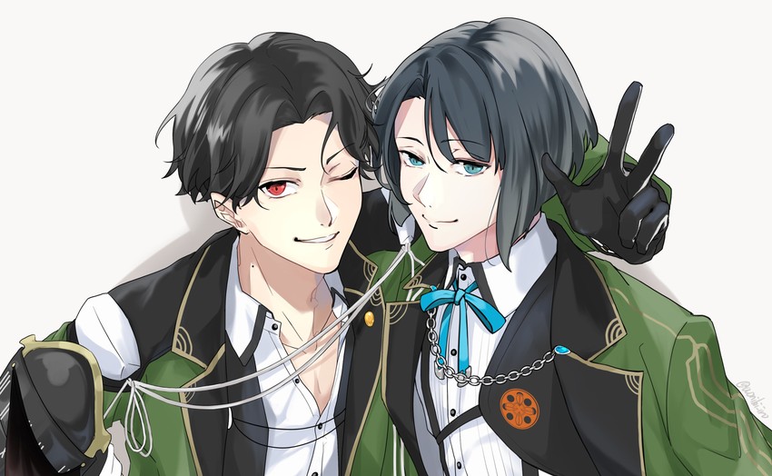 buzen gou and matsui gou (touken ranbu) drawn by kurage_(18467157)