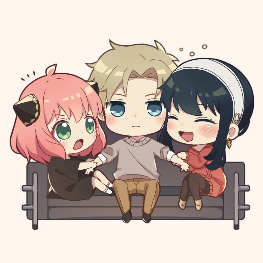 yor briar, anya, and twilight (spy x family) drawn by dmanya