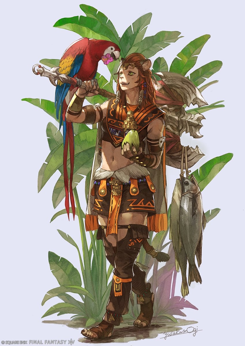 wuk lamat (final fantasy and 1 more) drawn by mogi_yuusuke