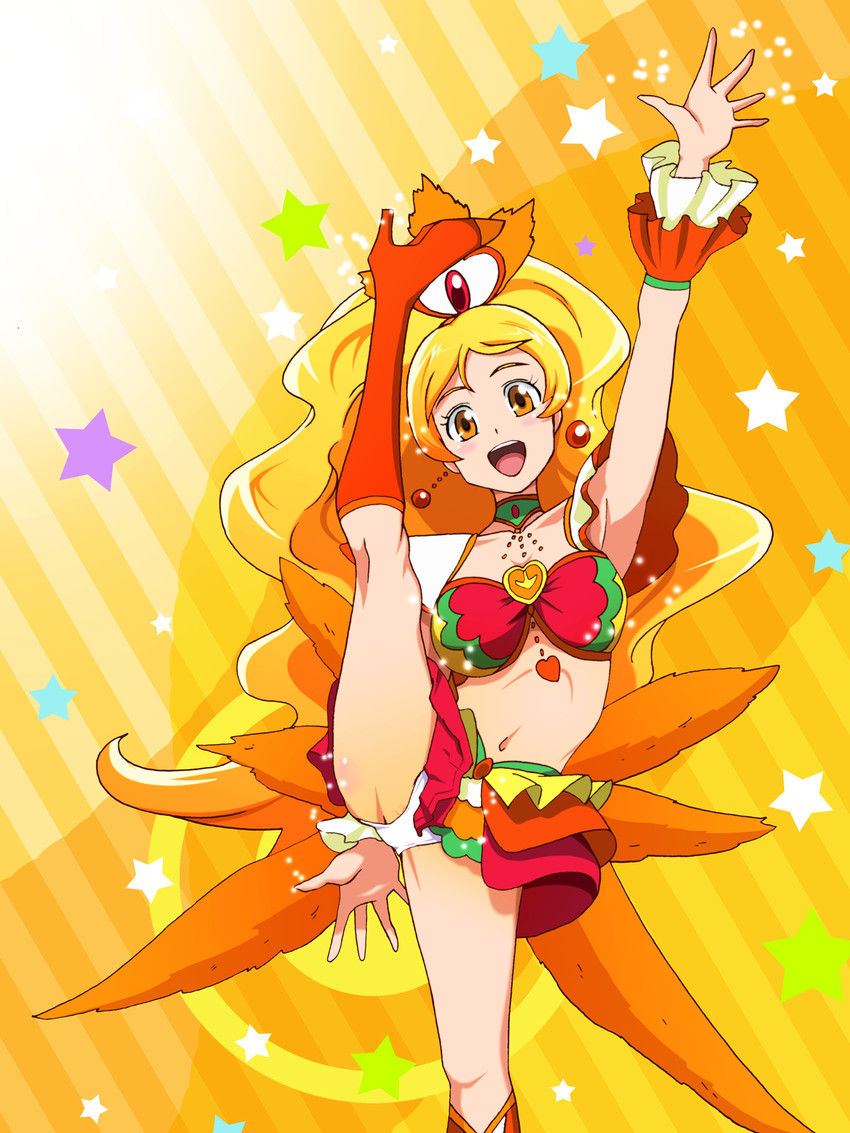oomori yuuko and cure honey (precure and 1 more) drawn by kurohime_kiryuu