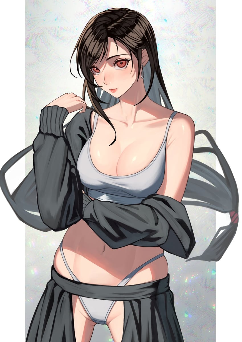 tifa lockhart (final fantasy and 2 more) drawn by temoc