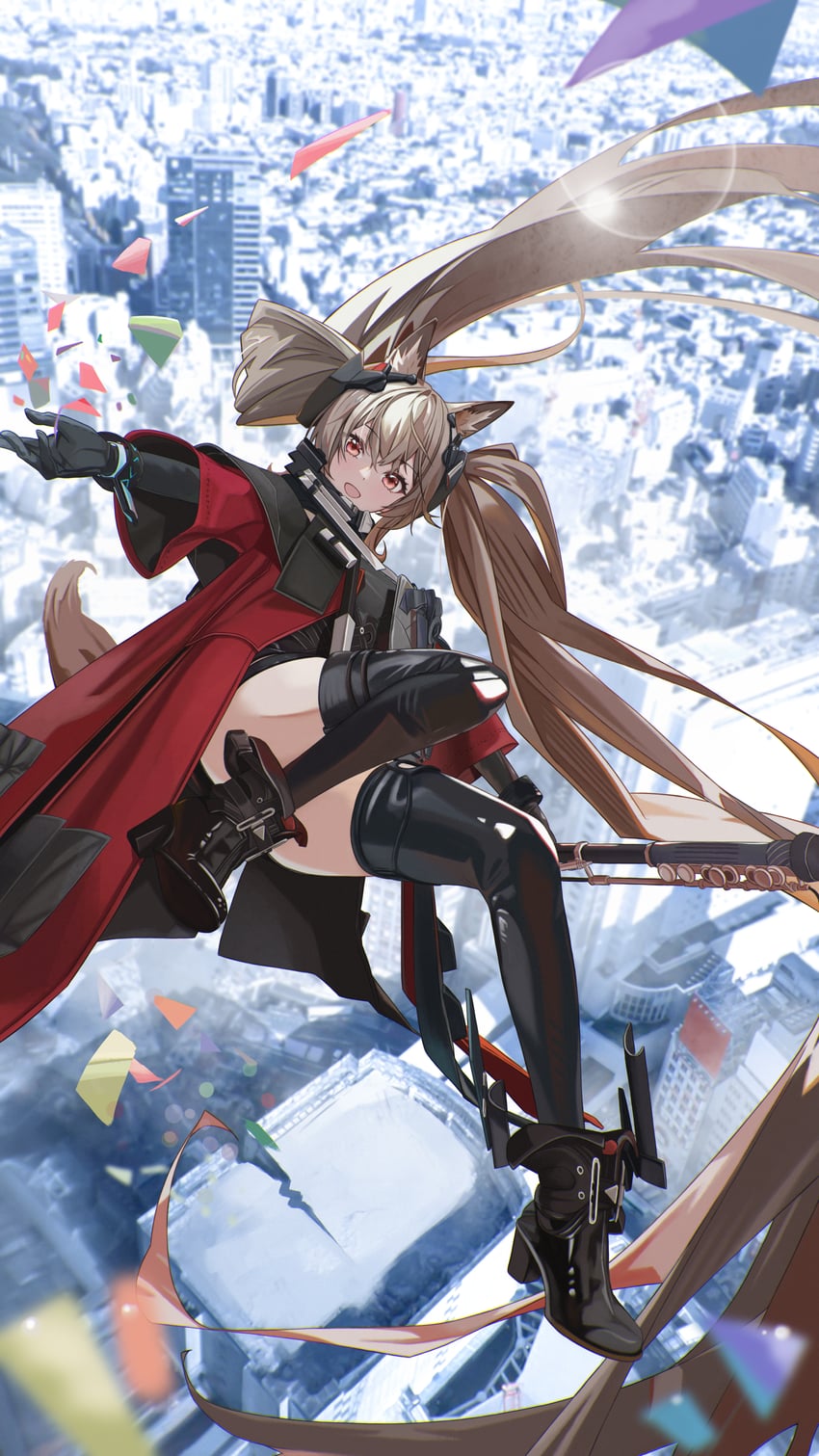 angelina and gilberta (arknights and 1 more) drawn by auguste