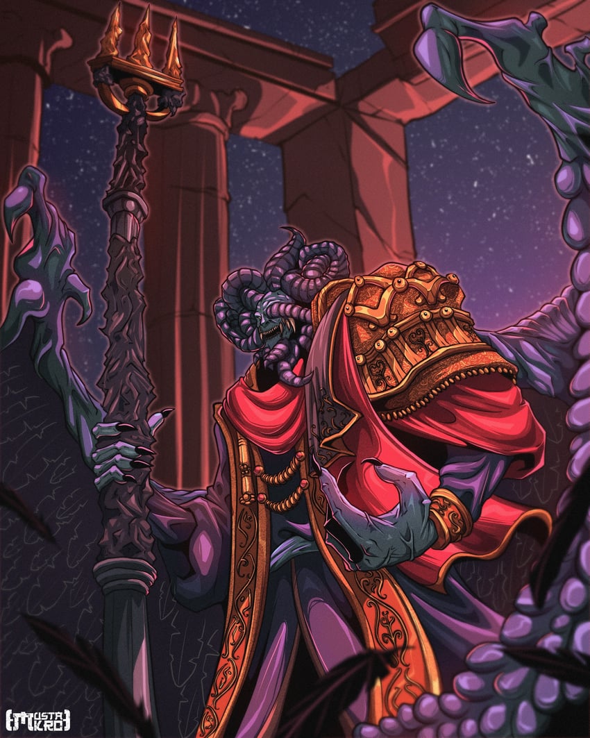mohg lord of blood (elden ring) drawn by mustakro6