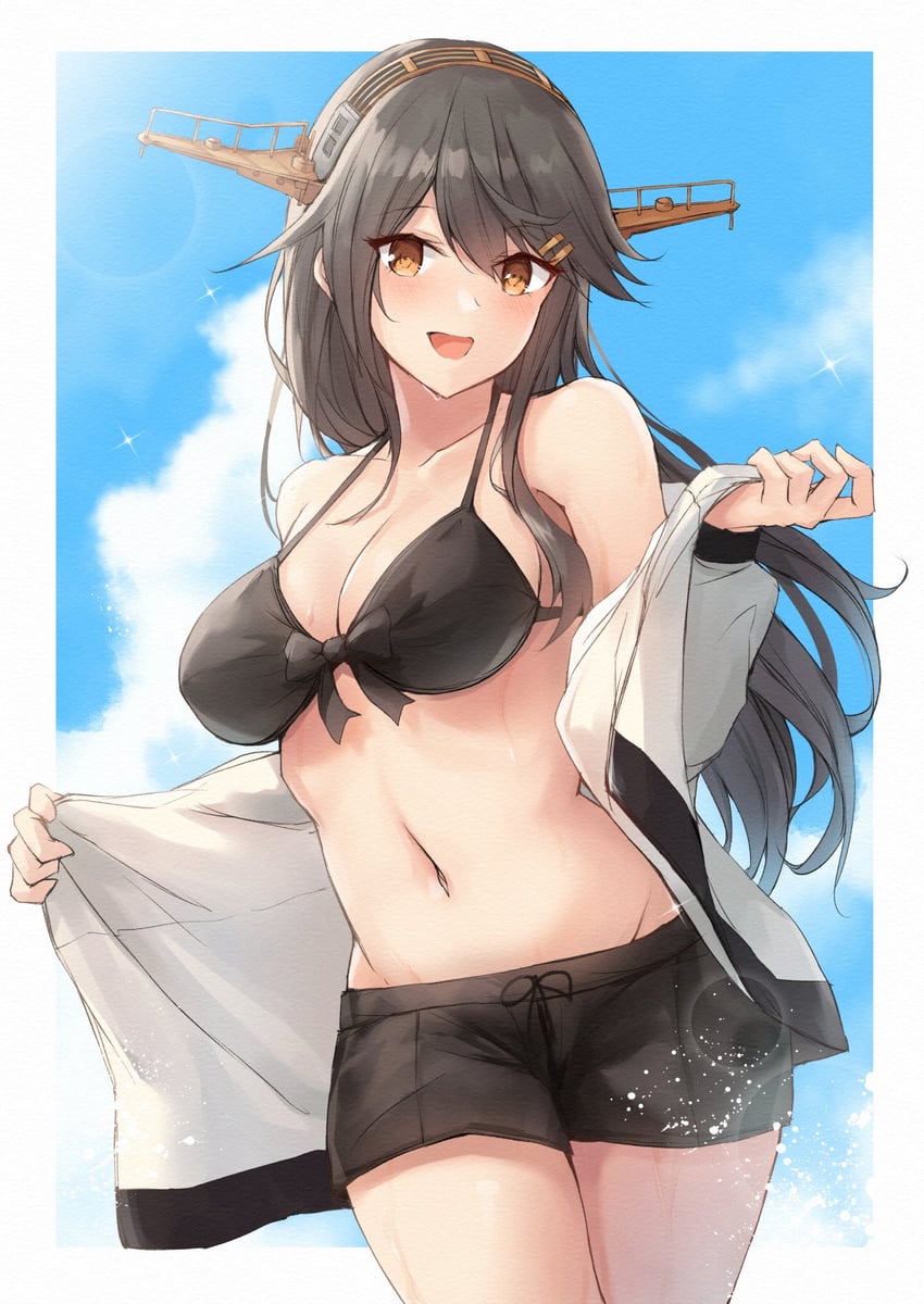 haruna kai ni and haruna (kantai collection) drawn by k_jie