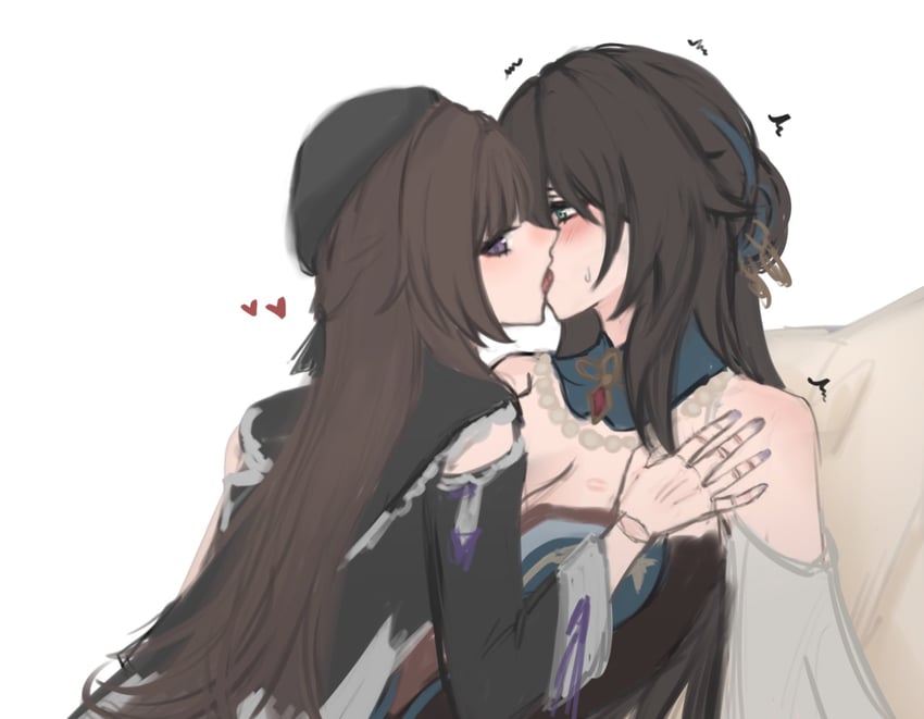 herta and ruan mei (honkai and 1 more) drawn by a_ai_ri