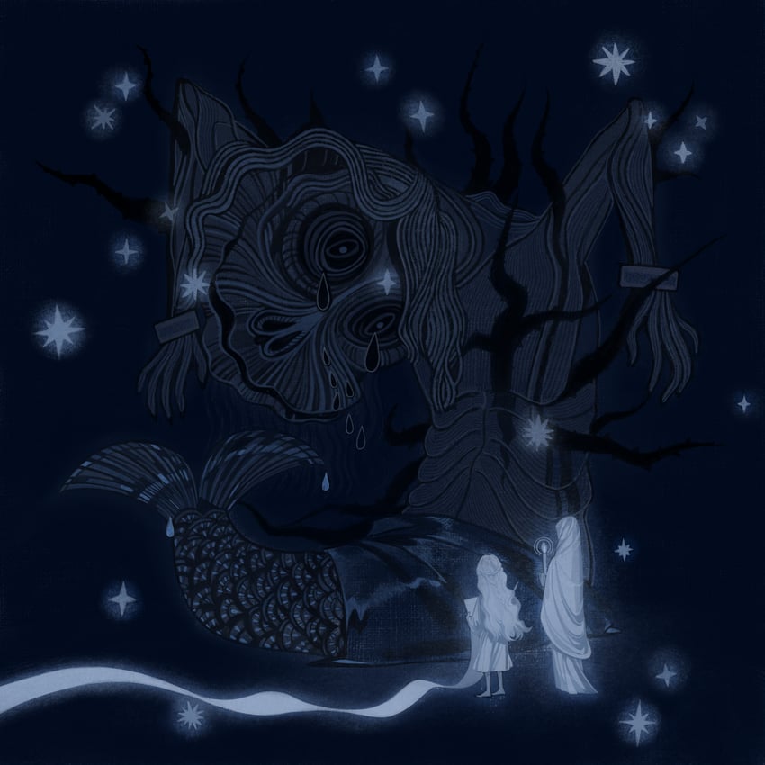 miquella and prince of death (elden ring) drawn by emmaxax