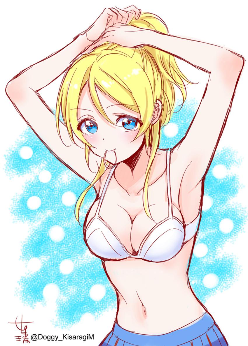 ayase eli (love live! and 1 more) drawn by kisaragi_mizu