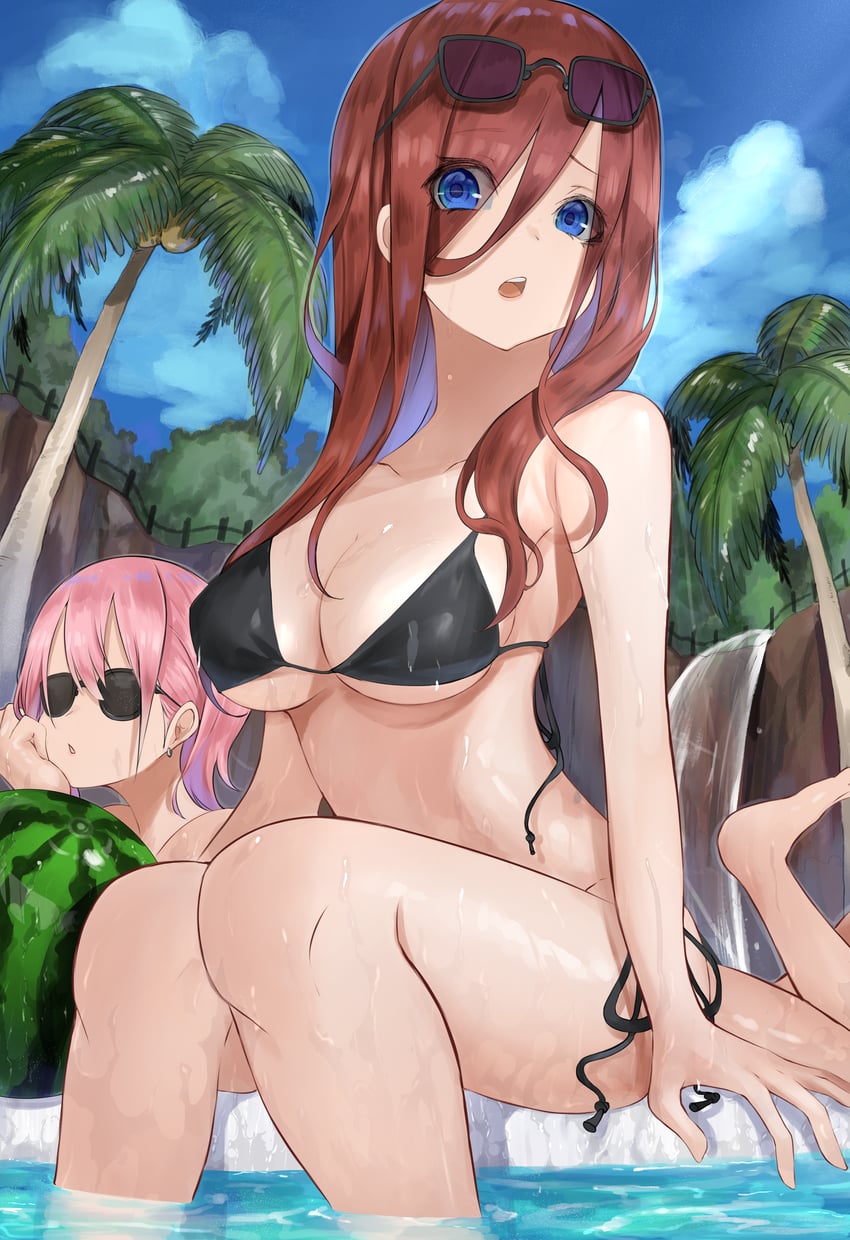 nakano miku and nakano ichika (go-toubun no hanayome) drawn by r_(ryo)