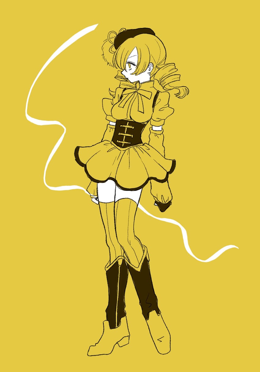 tomoe mami (mahou shoujo madoka magica) drawn by melon_hamburg_bentou