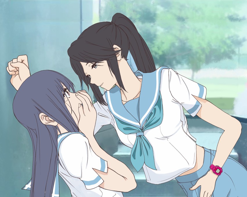 yoroizuka mizore and kasaki nozomi (hibike! euphonium and 1 more) drawn by chiezou