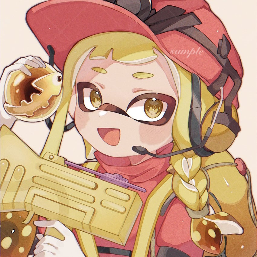 inkling player character and inkling girl (splatoon and 1 more) drawn by yn_uo0