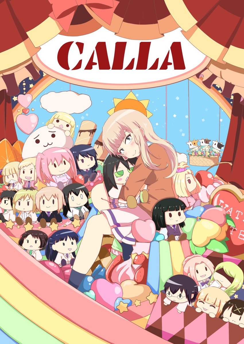 kuroki tomoko, tamura yuri, katou asuka, nemoto hina, uchi emiri, and 17 more (watashi ga motenai no wa dou kangaetemo omaera ga warui! and 1 more) drawn by mochamillll