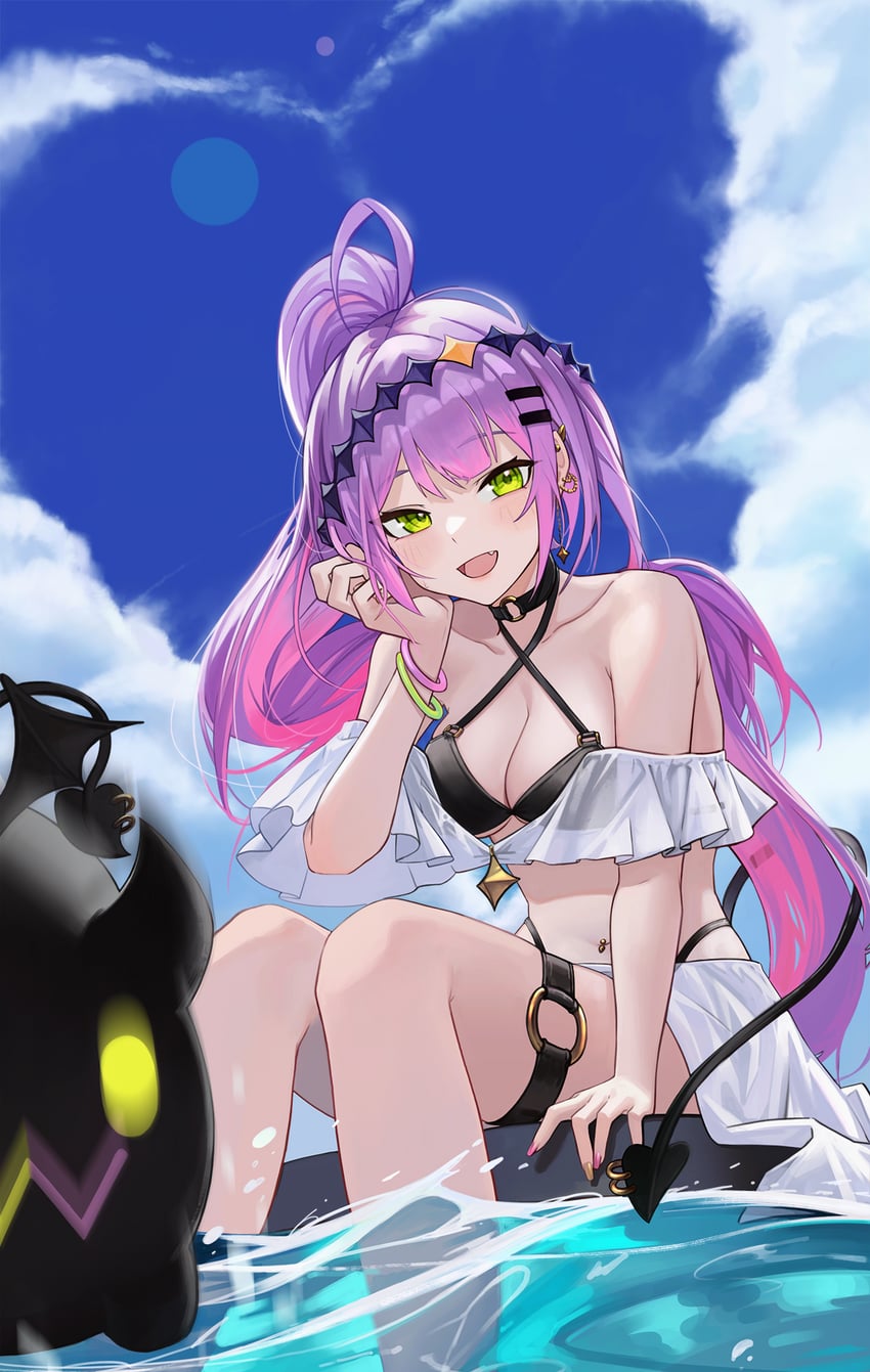 tokoyami towa and bibi (hololive) drawn by anizi