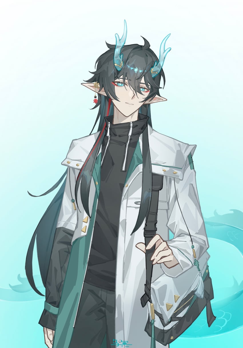 dan heng (honkai and 1 more) drawn by wuming_pluto