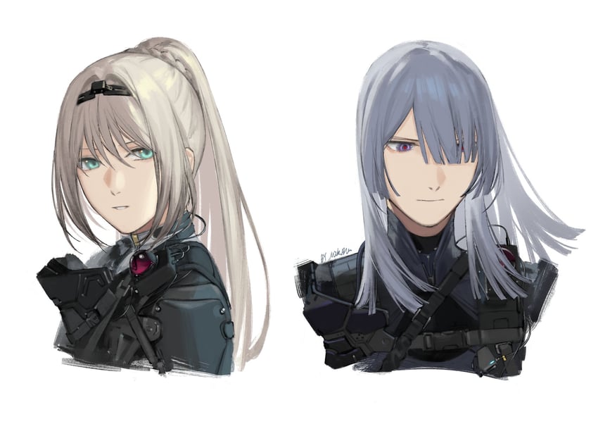 an-94 and ak-15 (girls' frontline) drawn by mik_blamike